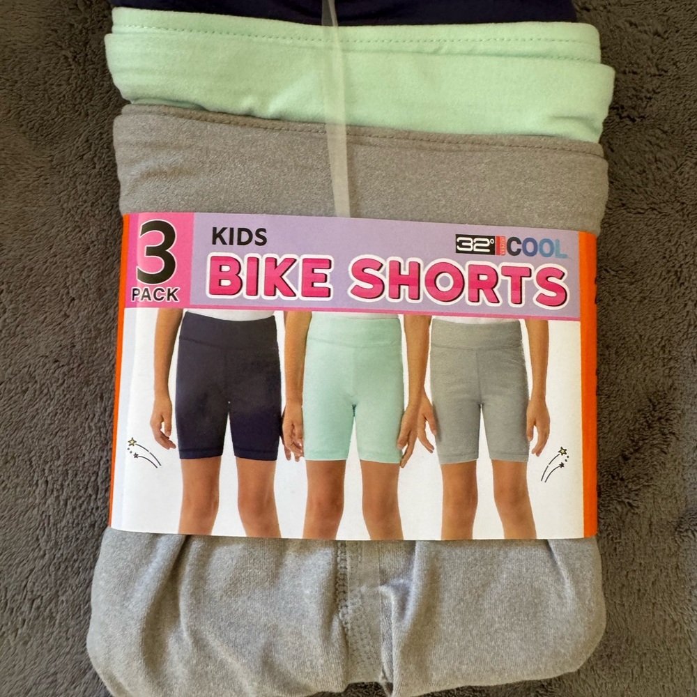 NWT Kids 3 Pack Bike Shorts